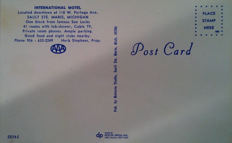 International Motel - Old Postcard